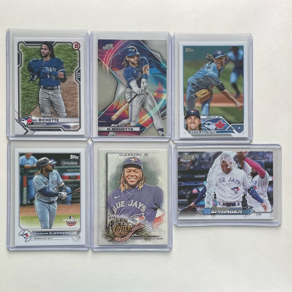 Lot of 6 Toronto Blue Jays Topps MLB Baseball Cards